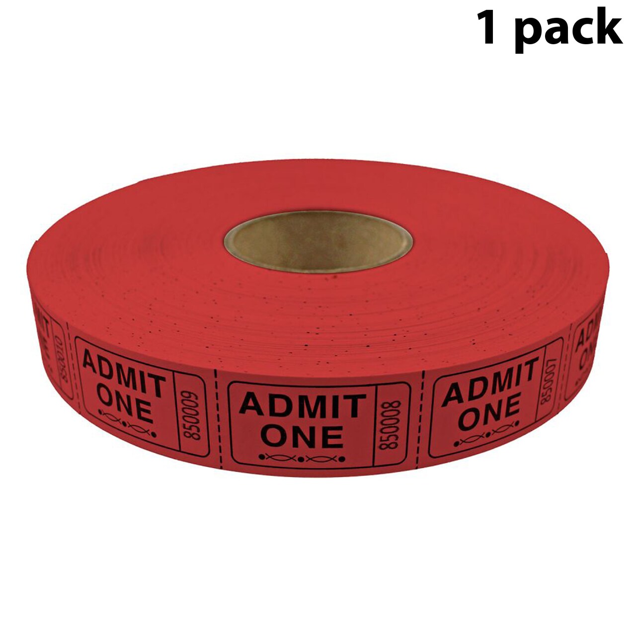 Tacticai 2000 Admit One Raffle Tickets – Single Roll, Consecutively Numbered – Perfect for Events, Entry, Fundraisers & Prizes – Available in 8 Colors
